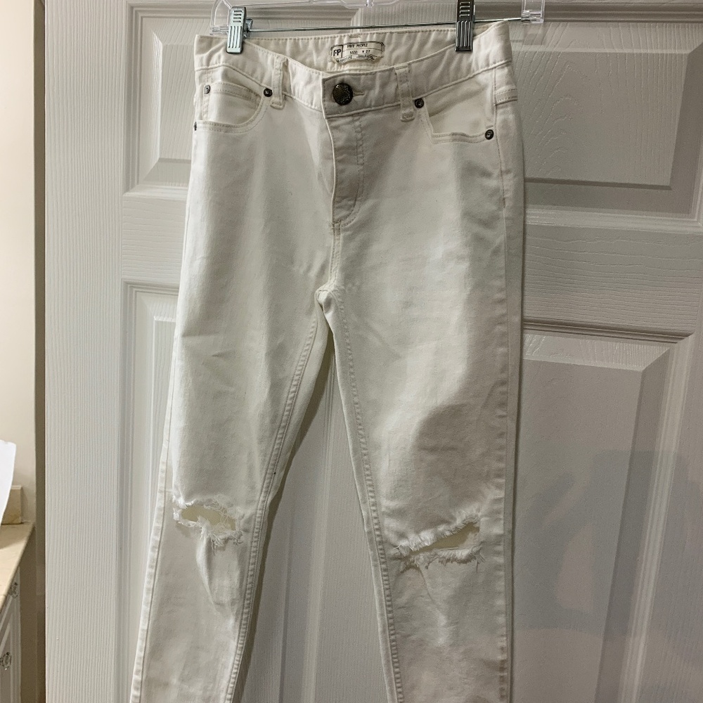 White Ripped Jeans